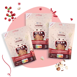 Trois sachet cookies cranberries macadamia